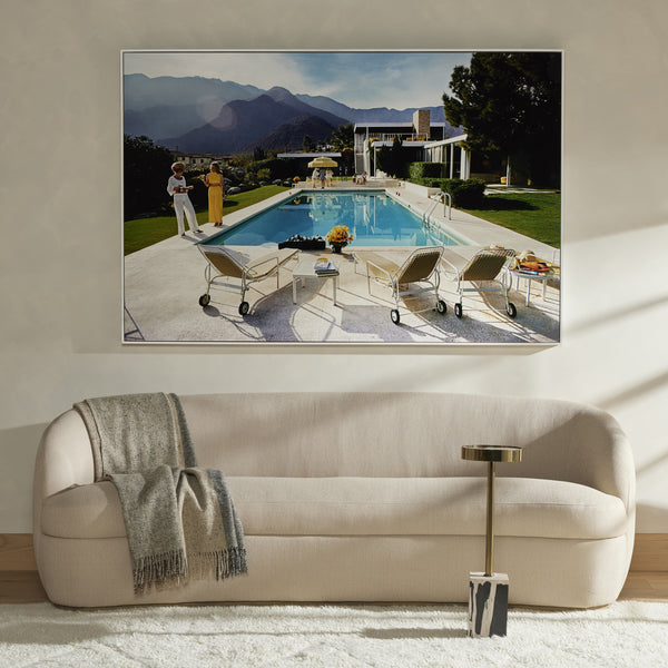 Palm Springs Pool (72" X 48") In Slim Aarons's Showcase In Photography Art