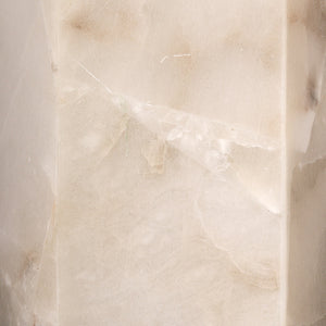 Borealis 1-Light Alabaster Hexagon Wall Sconce