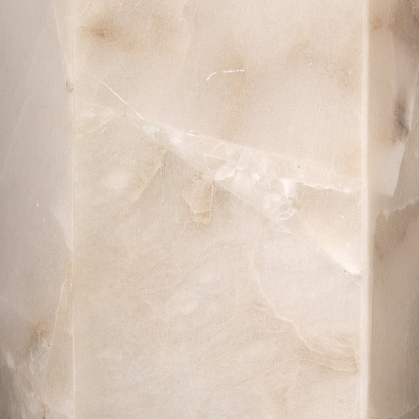 Borealis 1-Light Alabaster Hexagon Wall Sconce