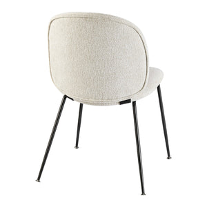 Nisha KD Fabric Dining Side Chair, Posh Ivory