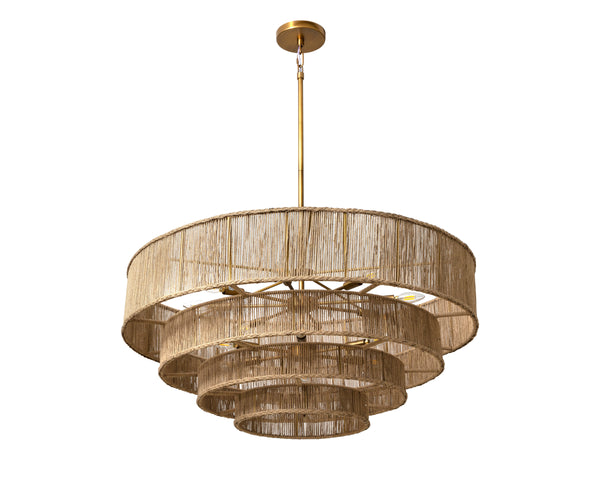 LUMINA CHANDELIER - NATURAL JUTE
