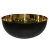 Medium Stainless Steel Bowl Gold/Black