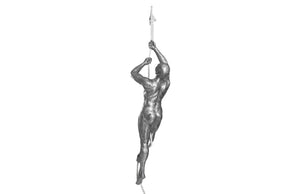 Climbing Sculpture w/Rope, Black/Silver, Aluminum