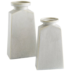 Santorini Vase in Oyster Silver