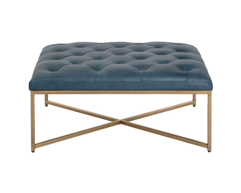 Endall Ottoman - Square - Vintage Peacock