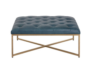 Endall Ottoman - Square - Vintage Peacock