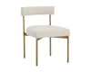 SENECA DINING CHAIR - ANTIQUE BRASS - DANNY IVORY