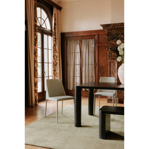 Post Blackened Oak Dining Table