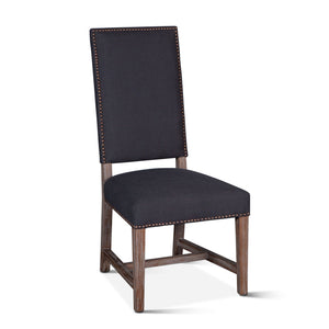 Darcy Dining Chair Dark Grey Linen Driftwood Finish