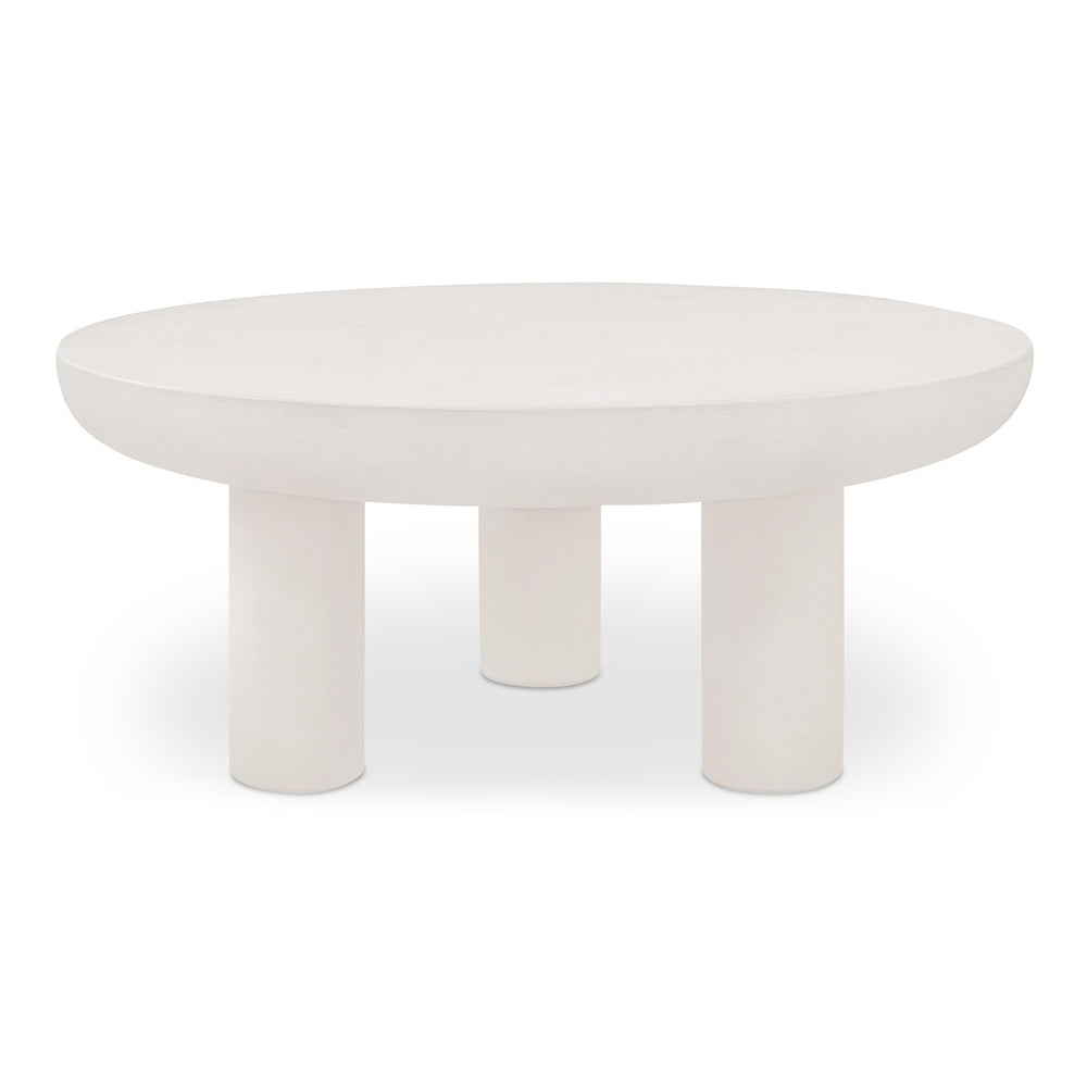 Moe's Rocca Collection Cream Coffee Table