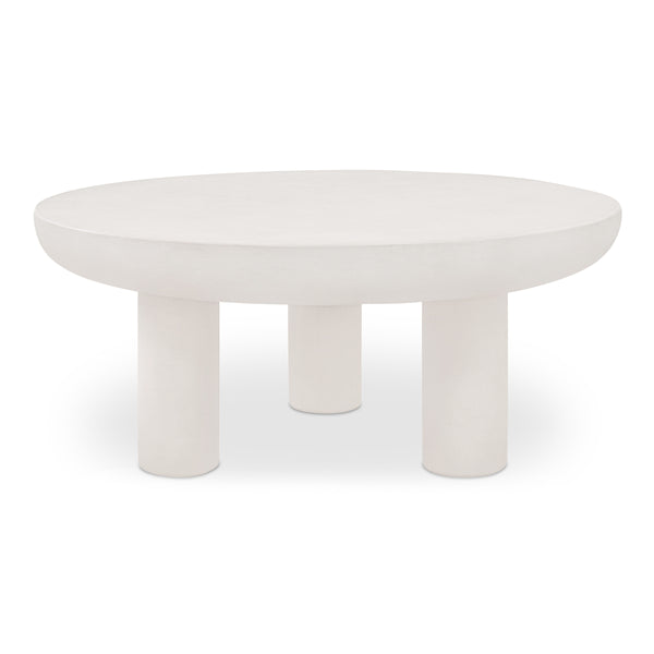 Moe's Rocca Collection Cream Coffee Table