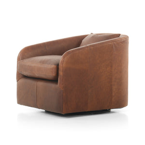 Topanga Swivel Chair In Heirloom Sienna