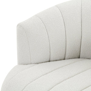 Elliana Swivel Chair In Fiqa Boucle Natural