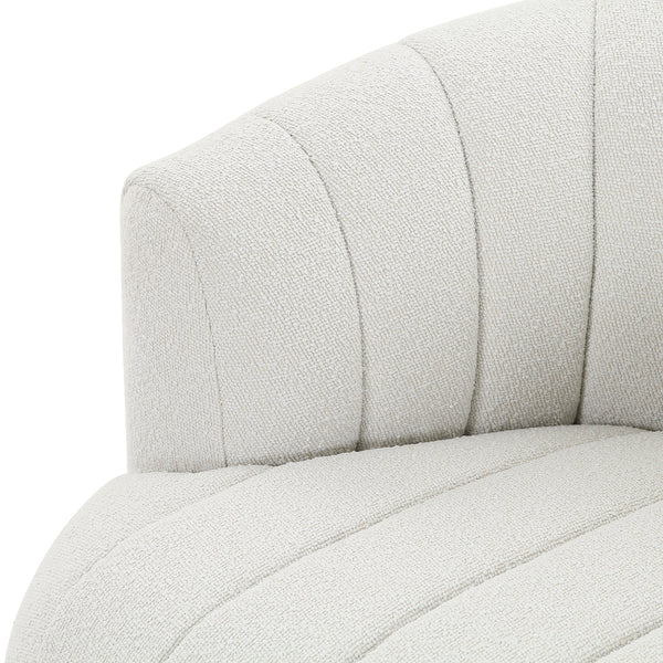 Elliana Swivel Chair In Fiqa Boucle Natural