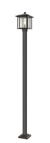 Aspen 1 Light Outdoor Post Mounted Fixture in Oil Rubbed Bronze Finish