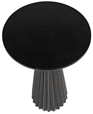 Orson Side Table, Hand Rubbed Black