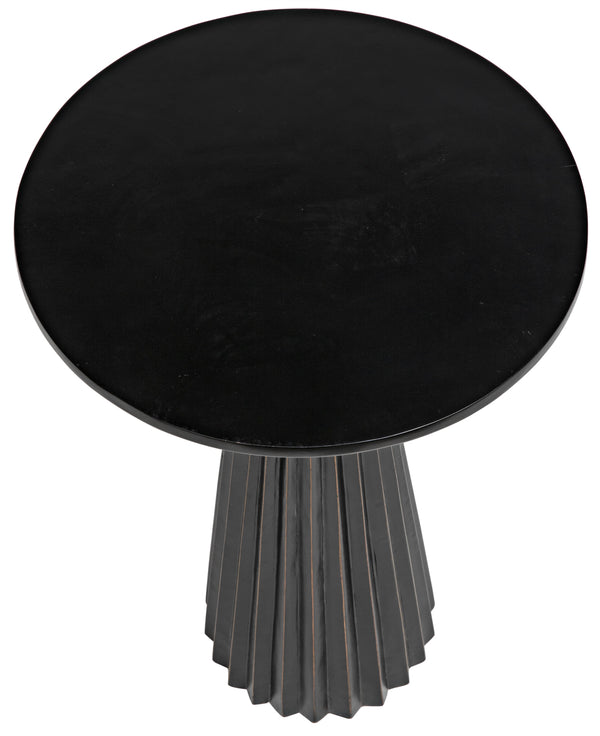 Orson Side Table, Hand Rubbed Black