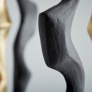 Britons Sculpture in Antique Brass and Black