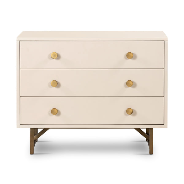 Van Rectangular Nightstand In Alabaster