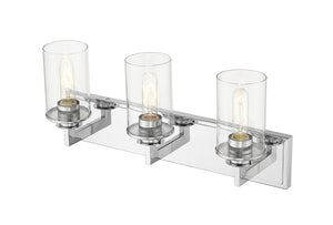 Savannah 3 Light Vanity in Chrome Finish