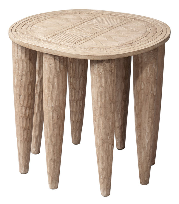 Naga Mango Wood Side Table, Natural