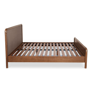 Rye Queen Bed Warm Brown with Mango Wood
