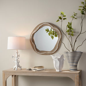 River Organic Rattan Mirror