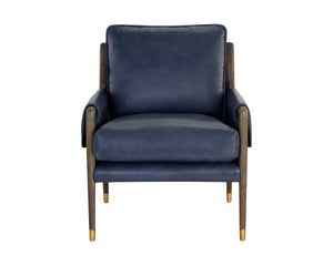MAUTI ARMCHAIR - DISTRESSED BROWN - CORTINA INK LEATHER
