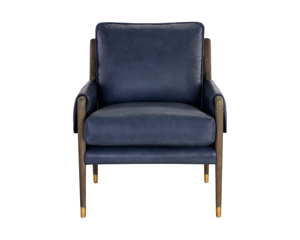MAUTI ARMCHAIR - DISTRESSED BROWN - CORTINA INK LEATHER
