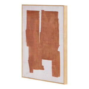 Moe's Cici 1 Framed Painting with Pine Frame