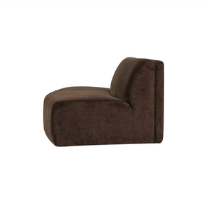 Naomi Convex Sofa Dark Brown by Moe's