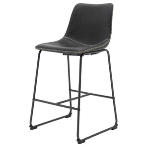 Vesta Counter Stool In Vintage Black (Set of 2)