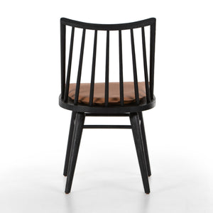 Lewis Windsor Chair W Cushion In Black Oak