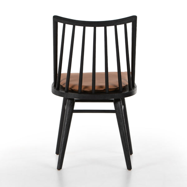 Lewis Windsor Chair W Cushion In Black Oak