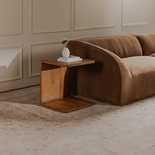 Carrie Side Table in Natural Oak