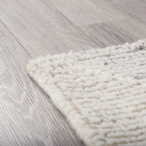 Kolt 9x12 Neutral Geometric Patterned Wool Area Rug
