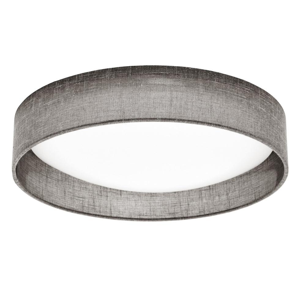 15" LED Flush Mount, Grey Shade