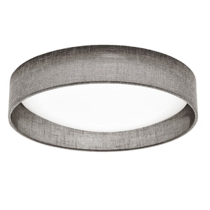 15" LED Flush Mount, Grey Shade