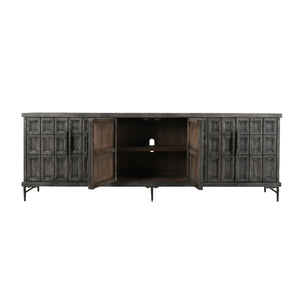 Willmark Solid Wood 6Dr Cabinet - Reclaimed Pine & Iron