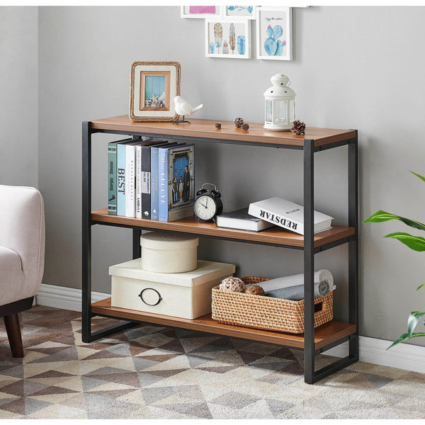 Anderson 3 Tier Bookcase In Gliese Brown 