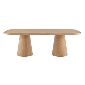Briston KD 90.5" Dining Table, Natural 