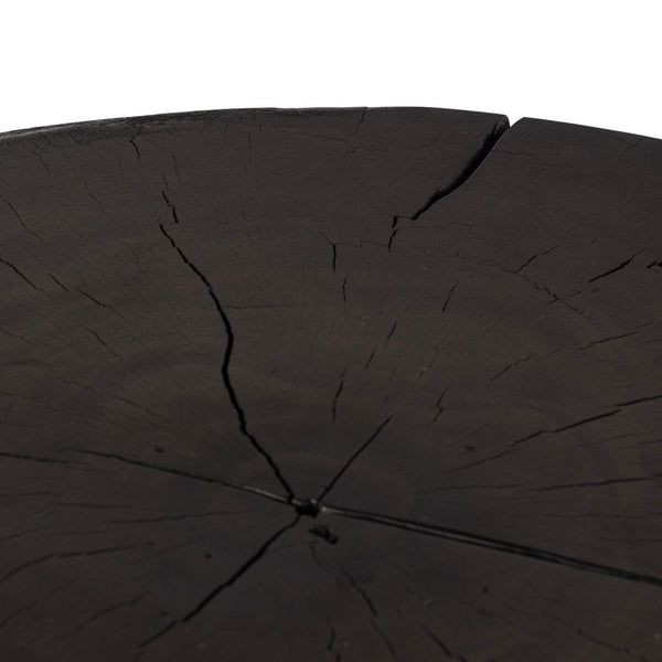 Tino End Table In Rubbed Black