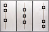 Boxed In (set Of 3) - 30" X 60" - Black Floater Frame