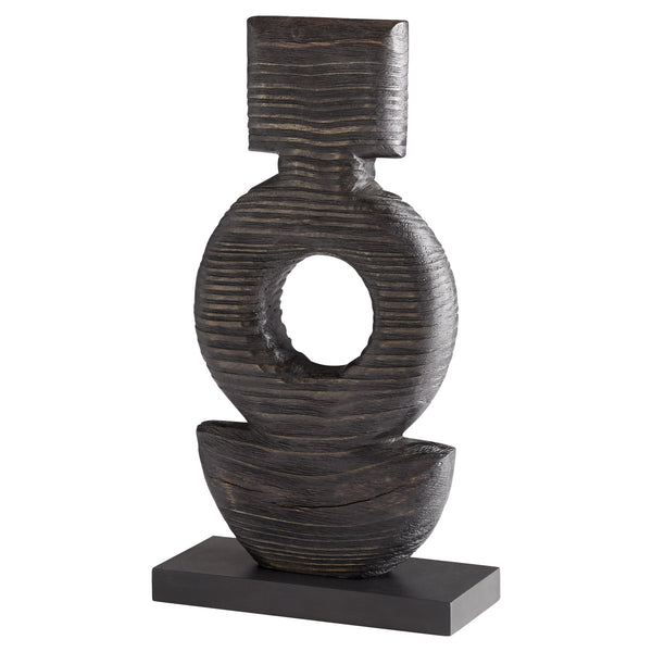 Dark Oval Sculpture | Black