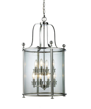 Wyndham 8 Light Pendant in Chrome Finish