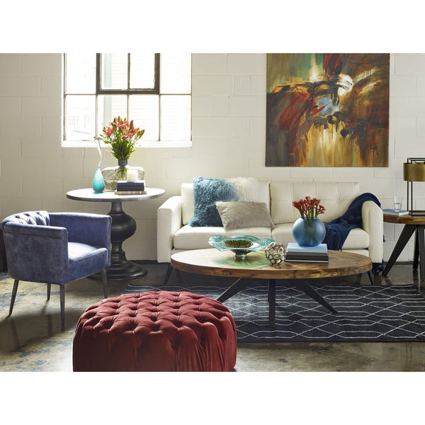 Moe's Lexie Dining Table Black with Rounded Base