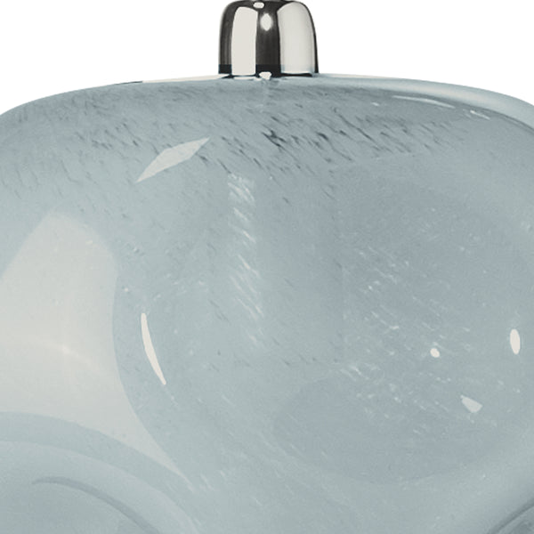 Dimpled Glass 1-Light Pendant, Blue