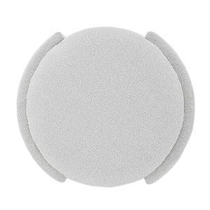 Felicia Fabric Ottoman, Boucle Beige