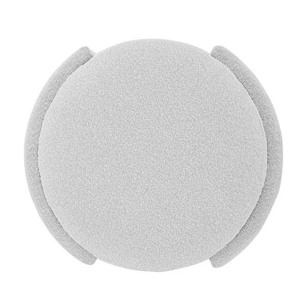 Felicia Fabric Ottoman, Boucle Beige