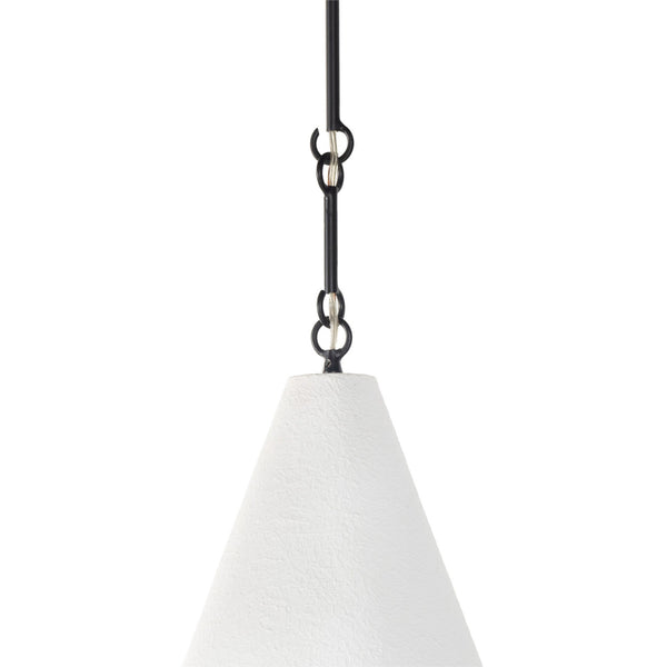 Grazia Pendant - Matte White Plaster